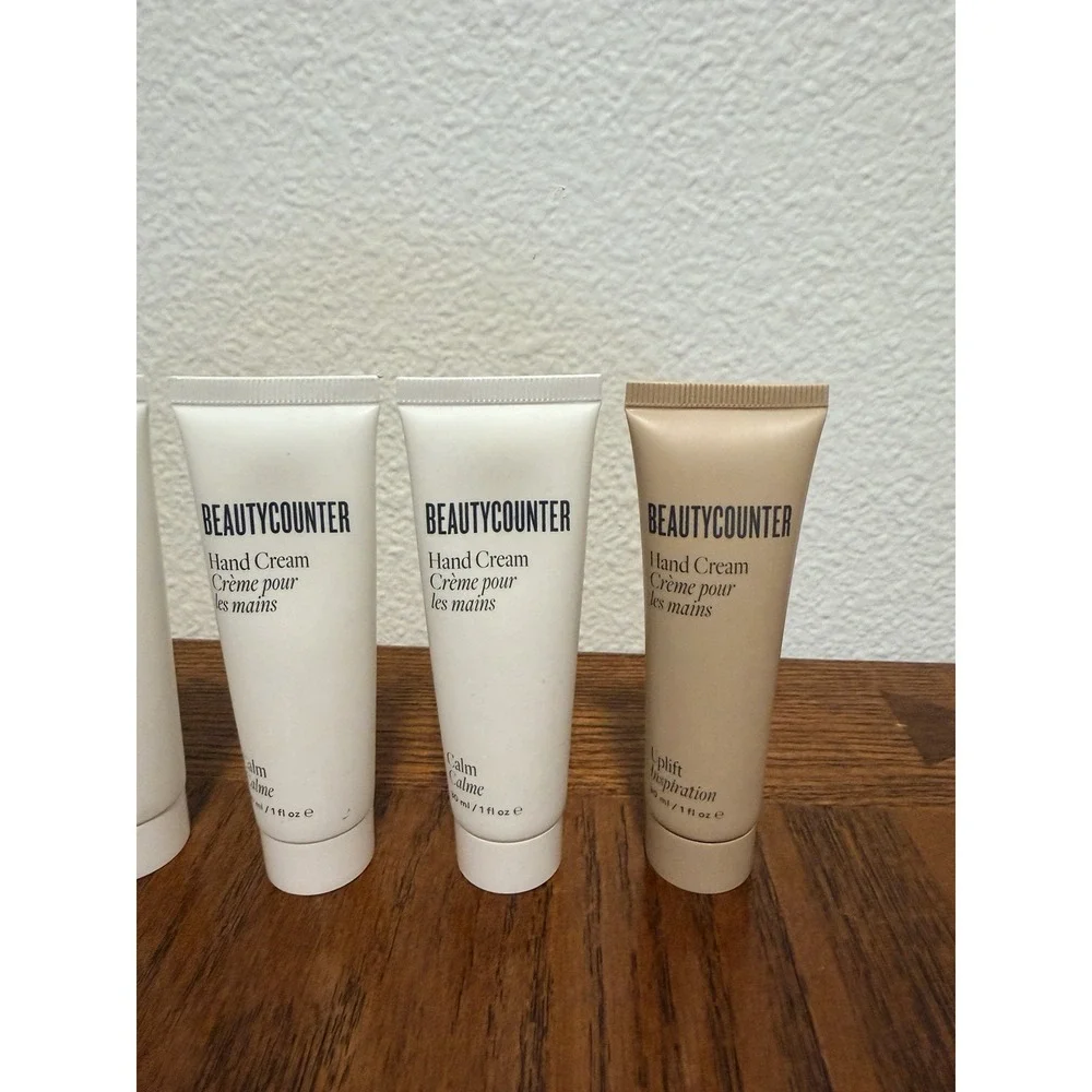 Beautycounter Good Scents Hand Cream, 4 Tubes of Calm, 1 Tube Uplift, all 1‎ oz